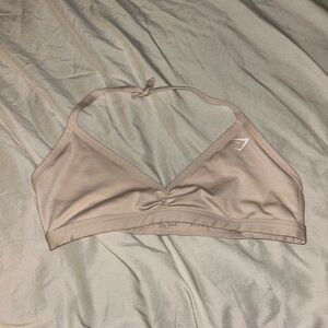 Tan gymshark minimal sports bra